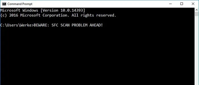 Problema Comando Scannow-Windows-10