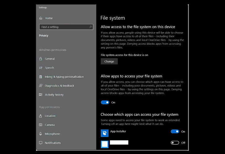 Configuracion Windows App