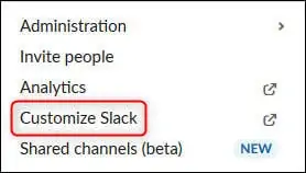 PERSONALIZAR SLACK