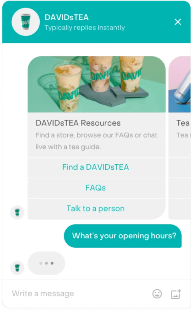 Recursos De Davidstea, Incluidas Preguntas Frecuentes Y La Opción De Hablar Con Una Persona