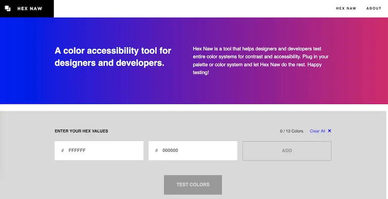 Herramienta De Accesibilidad Hexadecimal Naw